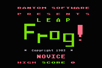 Leap Frog! atari screenshot