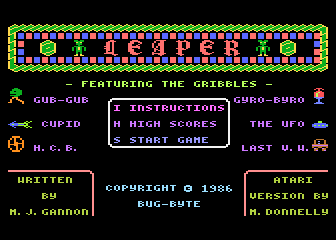 Leaper atari screenshot