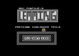 Lemming atari screenshot