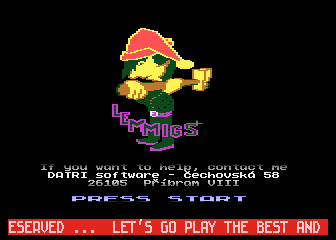 Lemmings atari screenshot