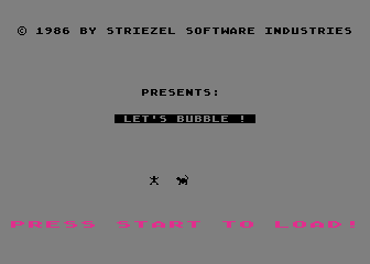 Let's Bubble! atari screenshot