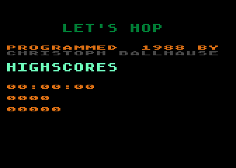 Let's Hop atari screenshot