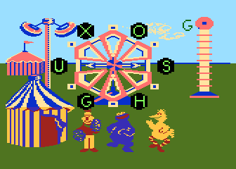Sesame Street Letter-Go-Round atari screenshot