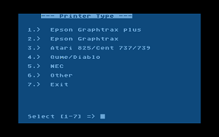 Letter Perfect Atari Disk Printer Editor — screenshot 1