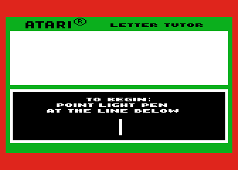 Letter Tutor atari screenshot