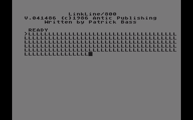 Linkline 800 atari screenshot