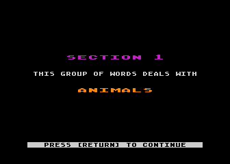 Linkword German atari screenshot