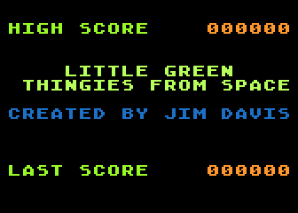 Little Green Thingies from Space atari screenshot
