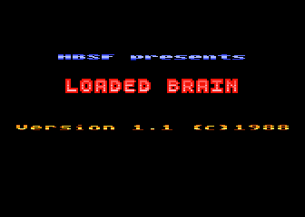 Loaded Brain atari screenshot