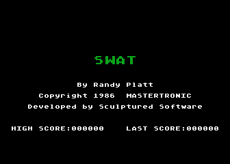 Los Angeles SWAT atari screenshot