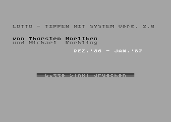 Lotto - Tippen mit System atari screenshot