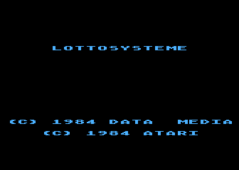 Lottosysteme atari screenshot