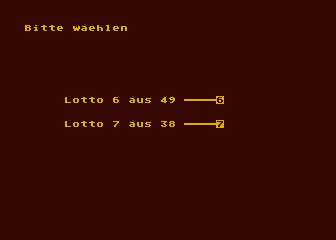 Lottosysteme atari screenshot
