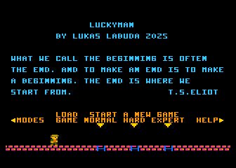 Luckyman atari screenshot