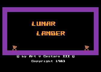 Lunar Lander atari screenshot