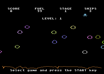 Lunar Lander atari screenshot