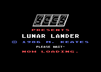 Lunar Lander atari screenshot