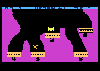Lunar Lander atari screenshot