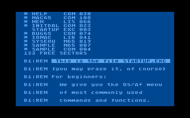 MAC/65 atari screenshot