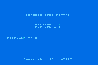 Macro Assembler and Program-Text Editor atari screenshot