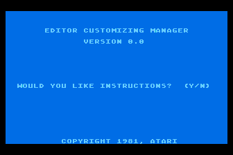 Macro Assembler and Program-Text Editor atari screenshot