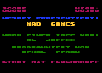 Mad Games atari screenshot