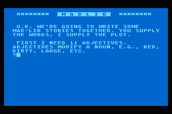 Madlib — screenshot 1