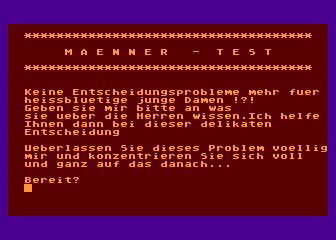 Maenner-Test atari screenshot