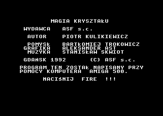 Magia Krysztalu atari screenshot