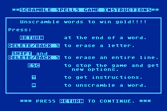 Magic Spells atari screenshot