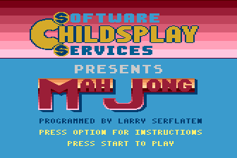 Mah Jong atari screenshot