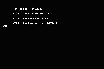 Mail Order Inventory atari screenshot