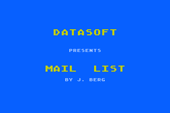 Mailing List atari screenshot