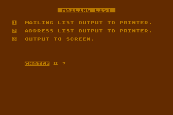 Mailing List Program — screenshot 1