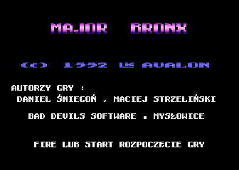 Major Bronx atari screenshot