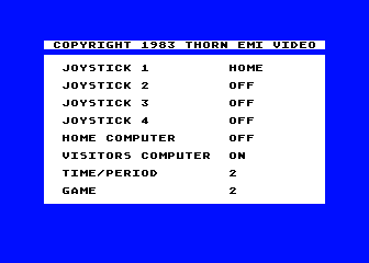 Major League Hockey atari screenshot