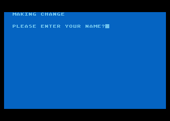 Making Change atari screenshot
