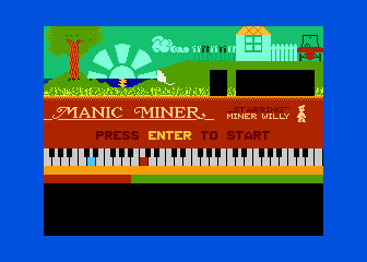 Manic Miner atari screenshot