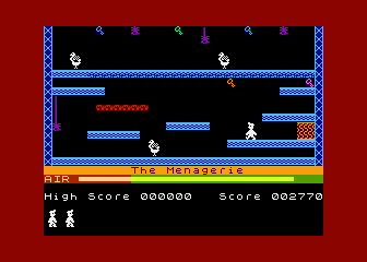 Manic Miner atari screenshot