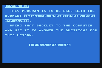 Maps and Globes atari screenshot