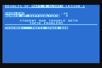 Maps and Globes atari screenshot