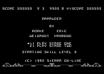 Marauder atari screenshot