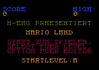 Mario Land atari screenshot