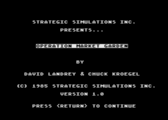 Operation Market Garden atari screenshot