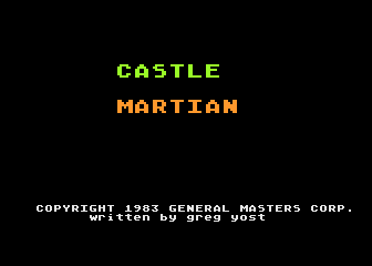 Martian Castle atari screenshot