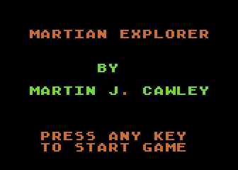 Martian Explorer atari screenshot