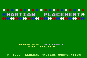 Martian Placement atari screenshot