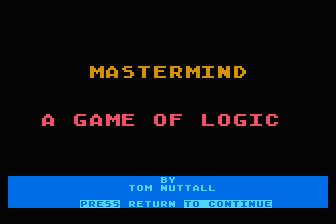 Mastermind - A Game of Logic — screenshot 1