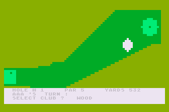 Masters' Golf atari screenshot