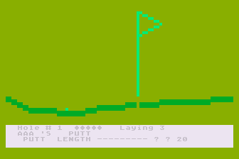 Masters' Golf atari screenshot